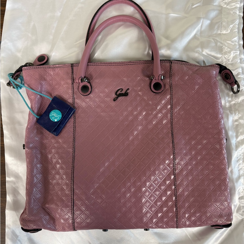 Pink Quilted Tote Bag